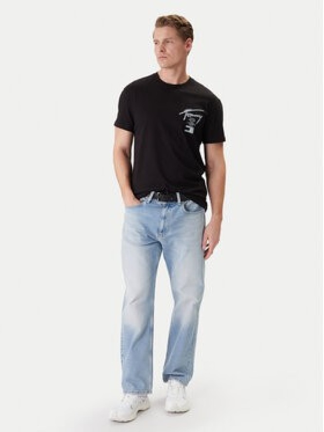Tommy Jeans T-Shirt DM0DM22553 Czarny Regular Fit