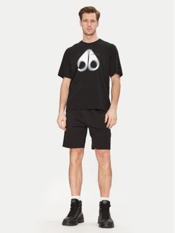Moose Knuckles T-Shirt Maurice M15MT776 Czarny Standard Fit