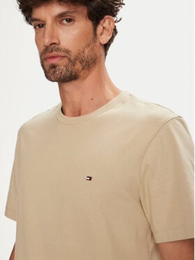 Tommy Hilfiger T-Shirt Ess Seasonal MW0MW39995 Beżowy Regular Fit