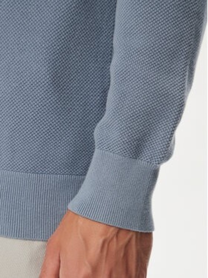 Tommy Hilfiger Sweter Essential MW0MW36347 Błękitny Regular Fit