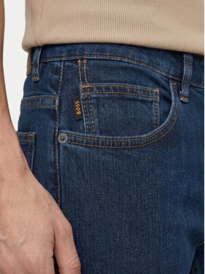 BOSS Jeansy Delaware Bo 50564546 Granatowy Slim Fit