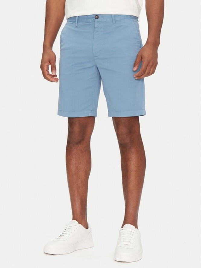 BOSS Szorty materiałowe Chino-Slim-Shorts 50536723 Niebieski Regular Fit