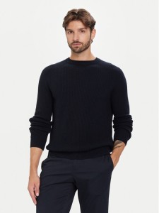 Bugatti Sweter 7400 65563B Granatowy Regular Fit