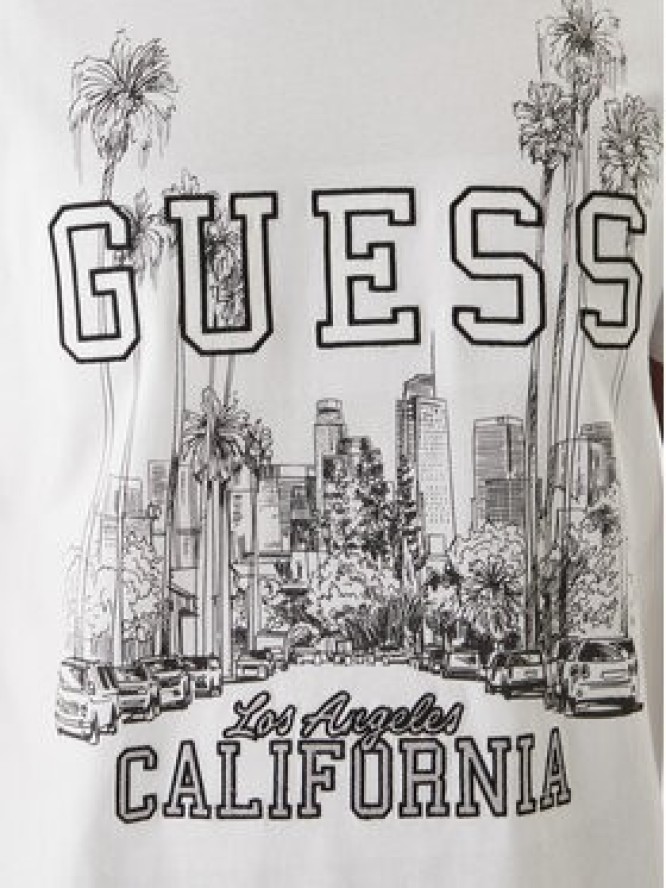 Guess T-Shirt M6RI01 I3Z14 Biały Regular Fit