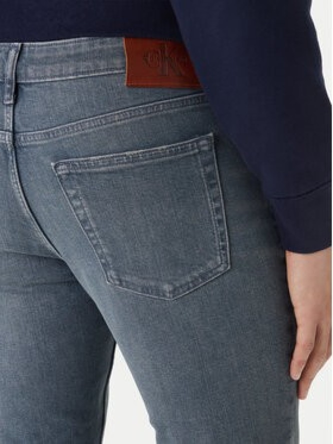 Calvin Klein Jeans Jeansy LV04RF700G Szary Slim Fit