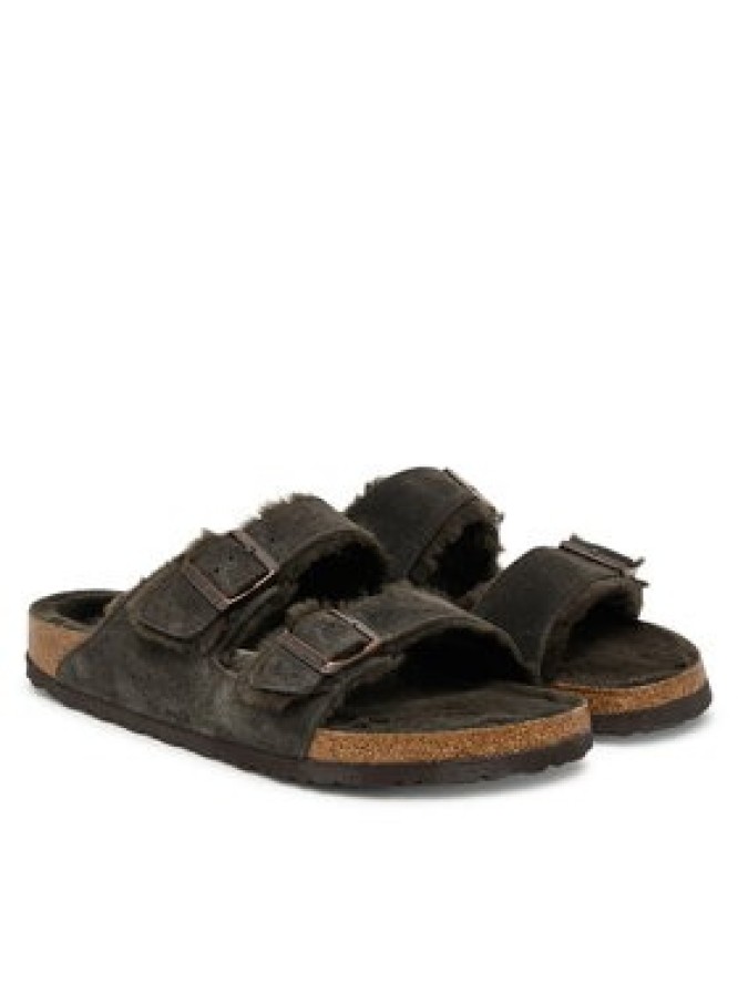 Birkenstock Klapki Arizona Shearling 1020566 Brązowy