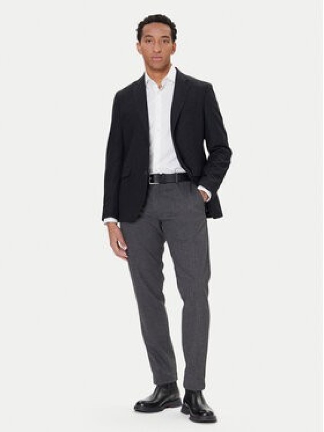 Marc O'Polo Marynarka 529 0170 80094 Szary Shaped Fit