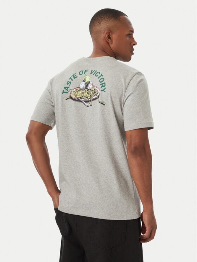 adidas T-Shirt Taste Of Victory Pasta Graphic KG0945 Szary jasny Regular Fit