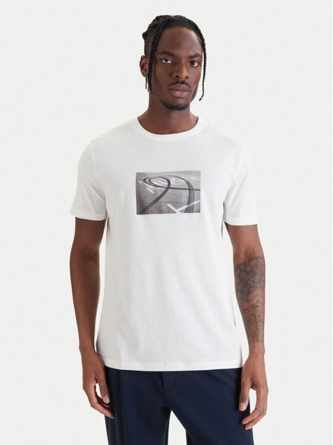 HUGO T-Shirt Dostino 50557674 Biały Regular Fit