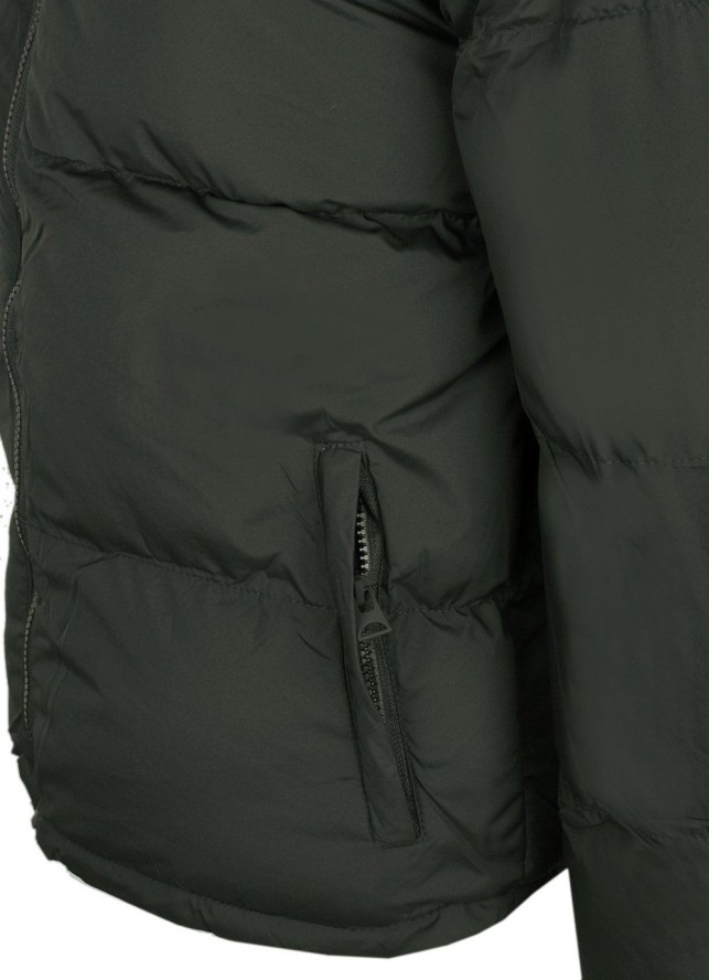 Delikatnie Ocieplona Kurtka Jesienno-Zimowa - Brave Soul - Ciemna Zieleń