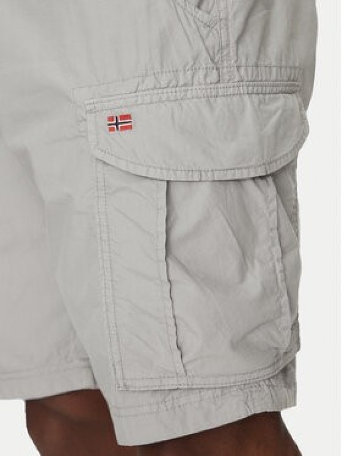 Napapijri Szorty materiałowe Noto 2.0 NP0A4HOQ Szary Regular Fit