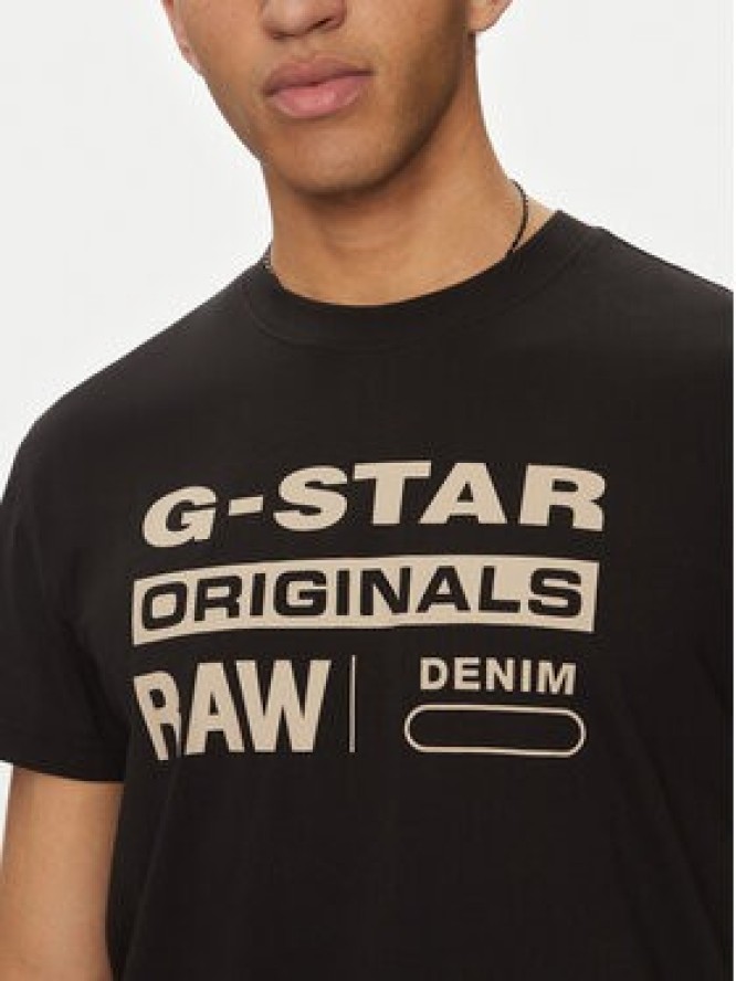 G-Star Raw T-Shirt Originals D25969-C506 1214 Czarny Regular Fit