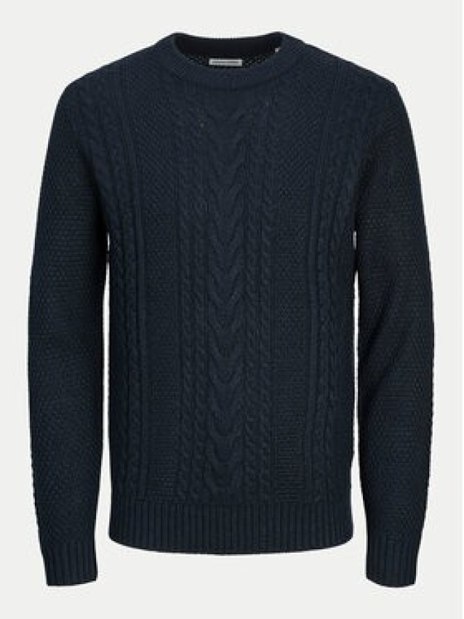 Jack & Jones Sweter Craig 12258480 Granatowy Regular Fit