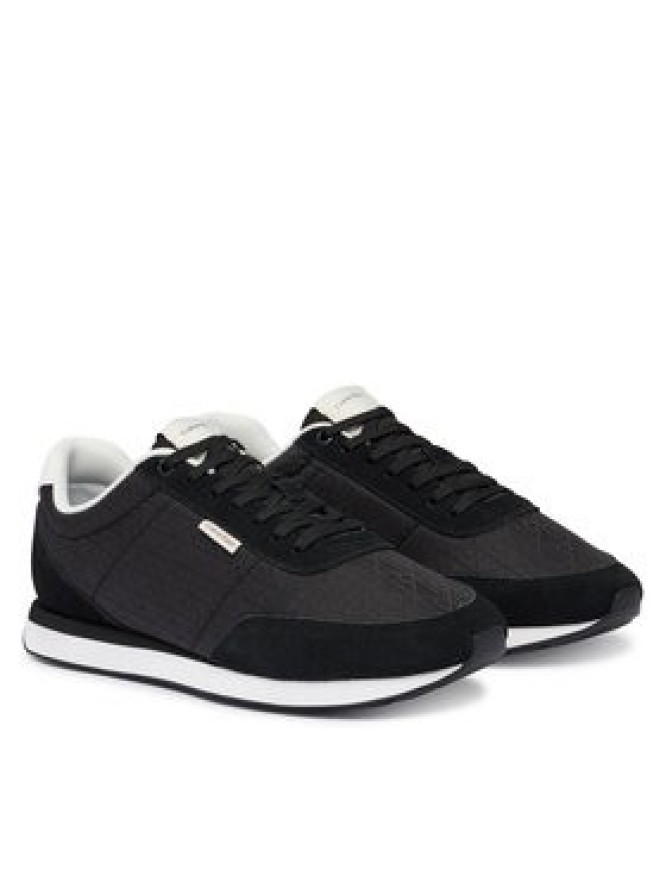 Calvin Klein Sneakersy Retro Runner Ripstop Aop Ny HM0HM02140 Czarny