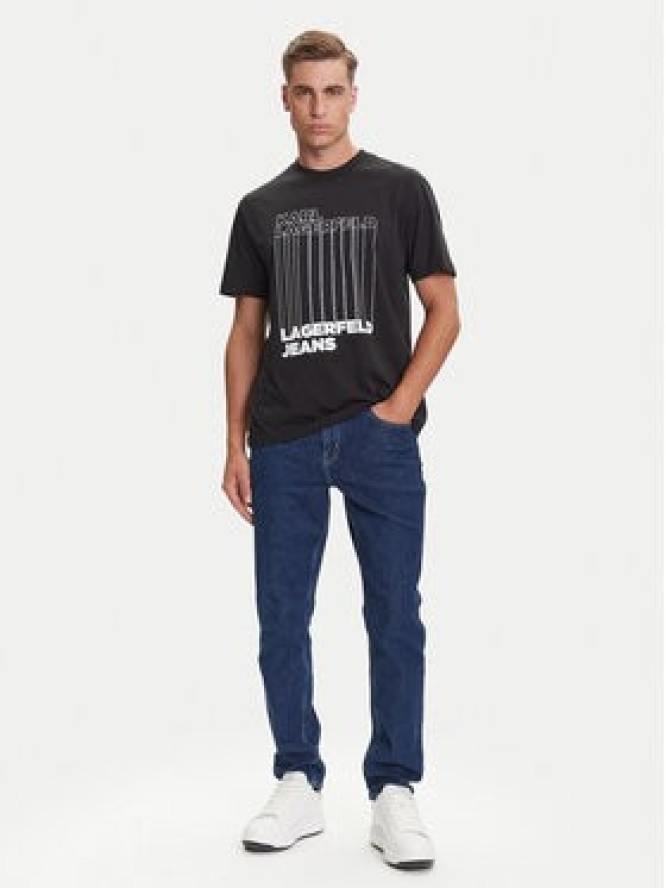 Karl Lagerfeld Jeans T-Shirt A3M17002 Czarny Regular Fit