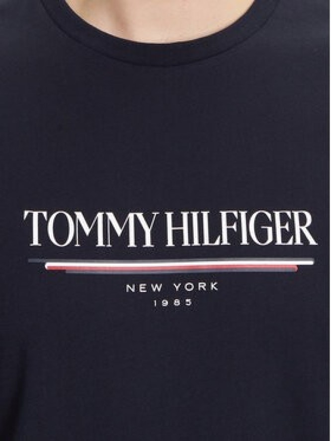Tommy Hilfiger T-Shirt Brand Love MW0MW40324 Granatowy Regular Fit