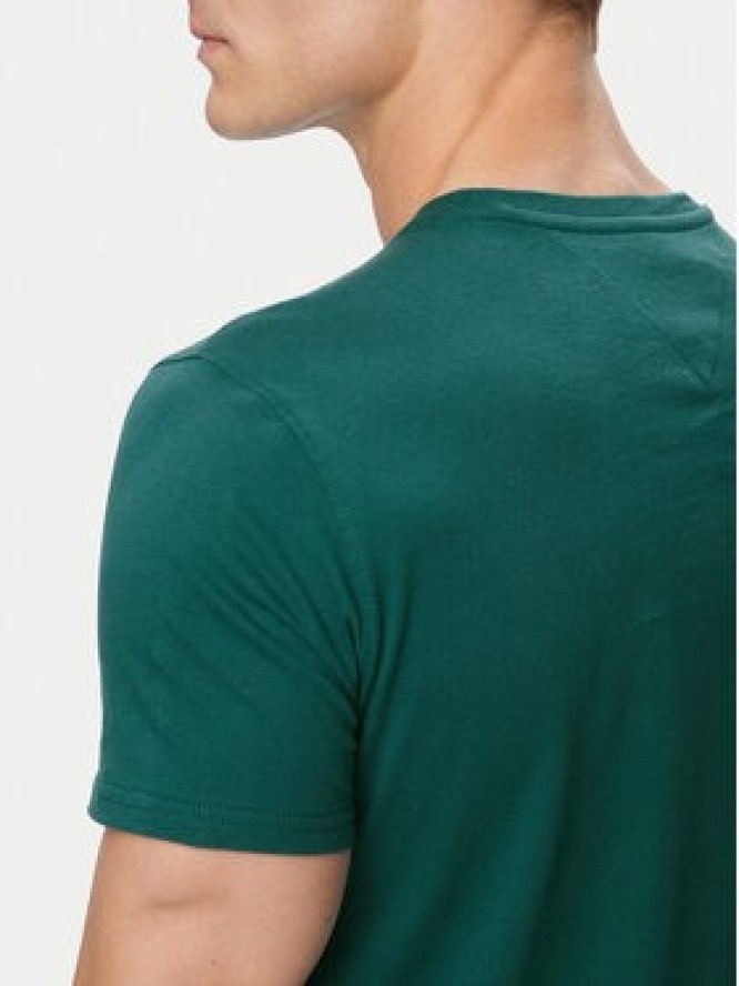 Tommy Jeans T-Shirt DM0DM04411 Zielony ciemny Slim Fit