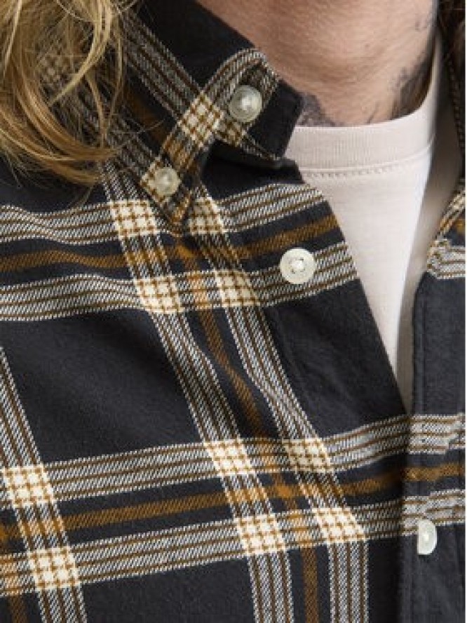 Jack & Jones Koszula Classic Flannel 12278406 Czarny Regular Fit