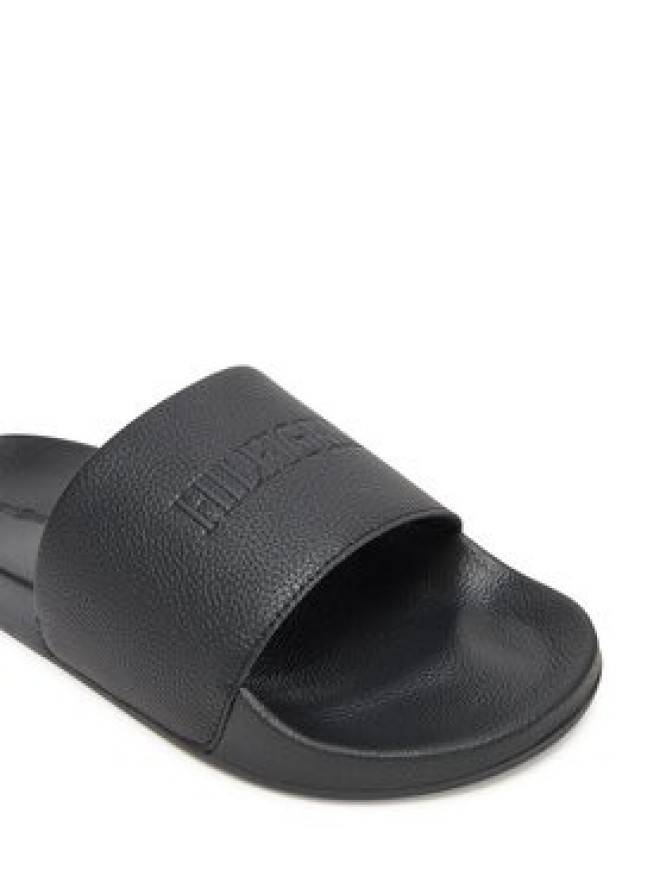 Tommy Hilfiger Klapki Hilfiger Print Tumble Pool Slide FM0FM05505 Czarny