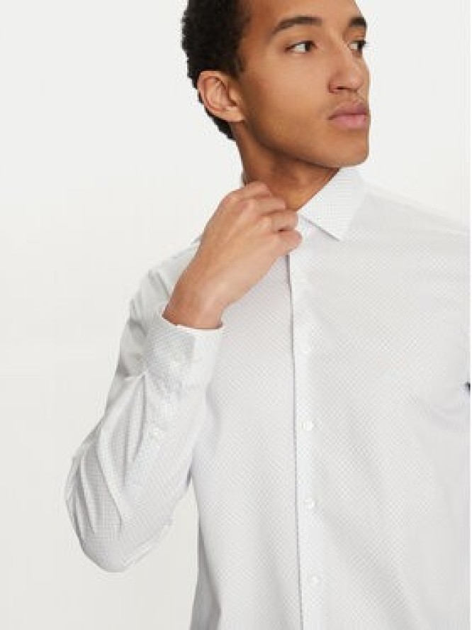 Calvin Klein Koszula K10K114307 Biały Slim Fit
