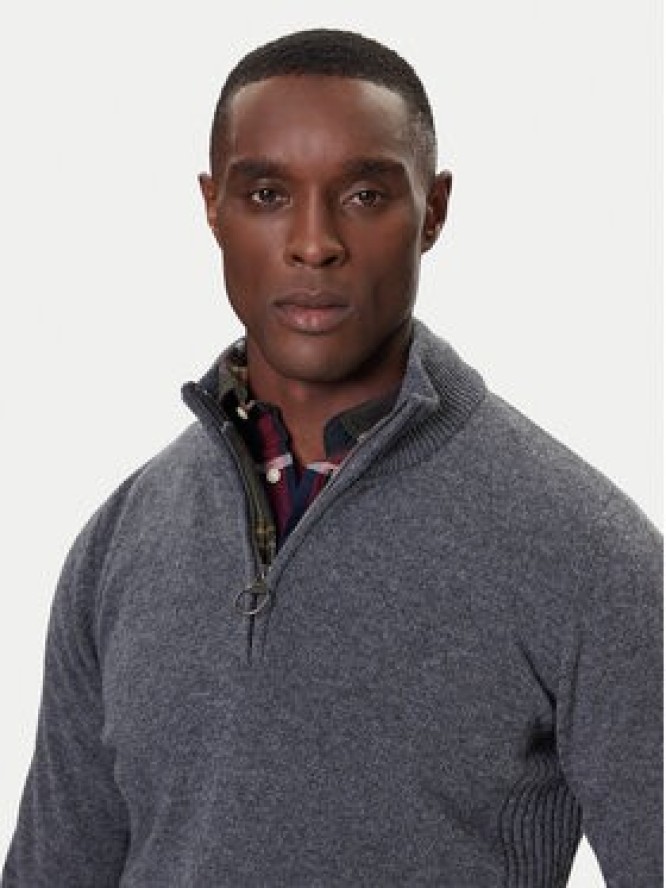 Barbour Sweter Holden MKN0837GY53 Szary Regular Fit