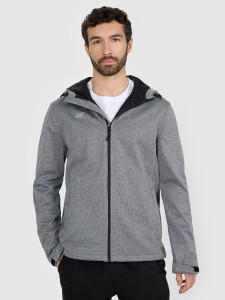 4F Kurtka softshell wiatroodporna membrana 5 000 męska - szara XL