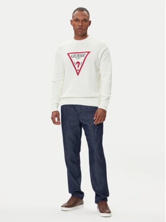 Guess Jeans Sweter M4BR32 Z3HM1 Écru Regular Fit