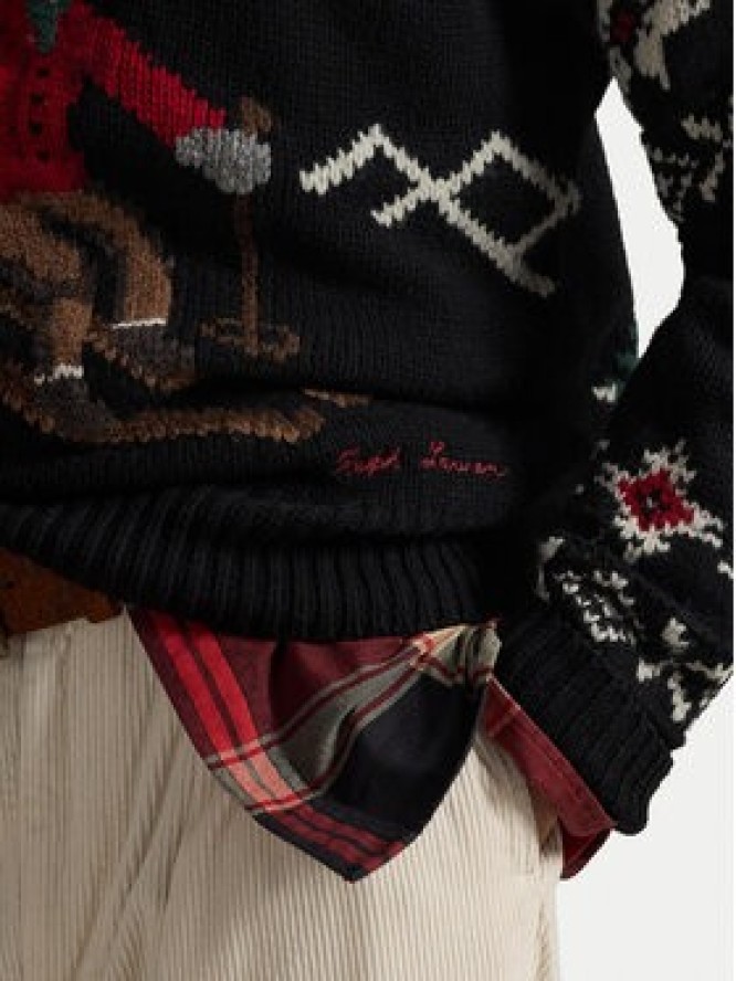 Polo Ralph Lauren Sweter 710982259001 Czarny Regular Fit