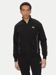 Alpha Industries Bluza Small Logo 156305 Czarny Regular Fit