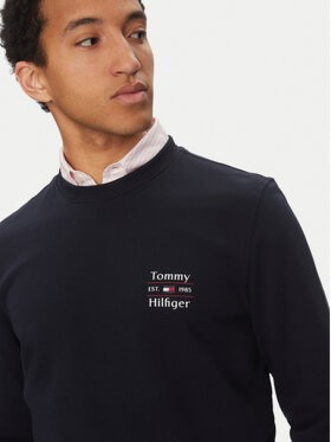 Tommy Hilfiger Bluza Stack MW0MW38673 Granatowy Regular Fit