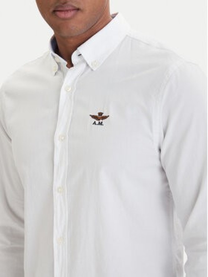 Aeronautica Militare Koszula 261CA1320UCT03532 Biały Regular Fit