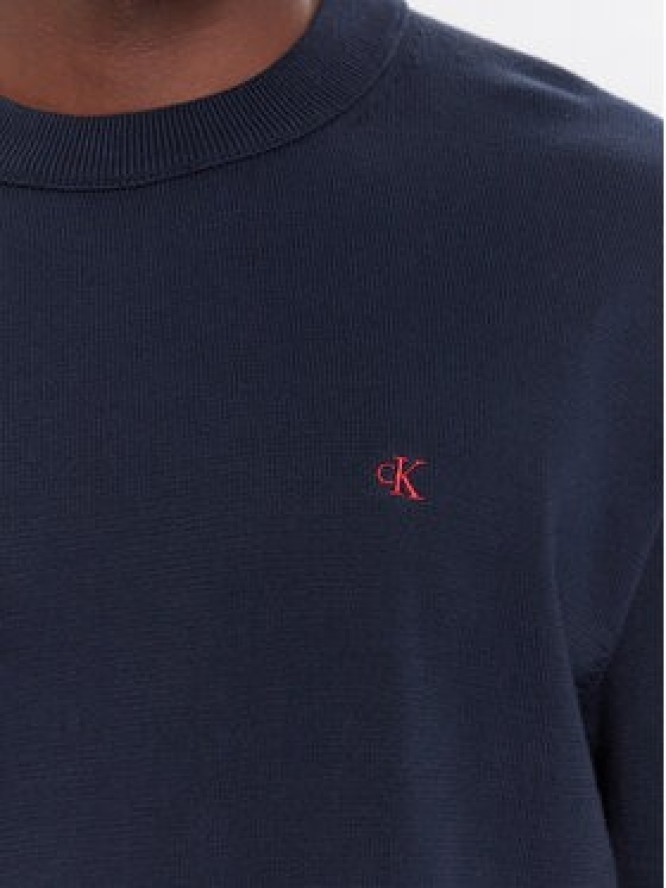 Calvin Klein Jeans Sweter LV04RC309G Granatowy Regular Fit