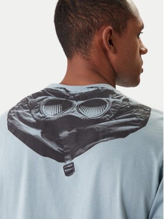 C.P. Company T-Shirt 20CMTS725A005100W Niebieski Regular Fit