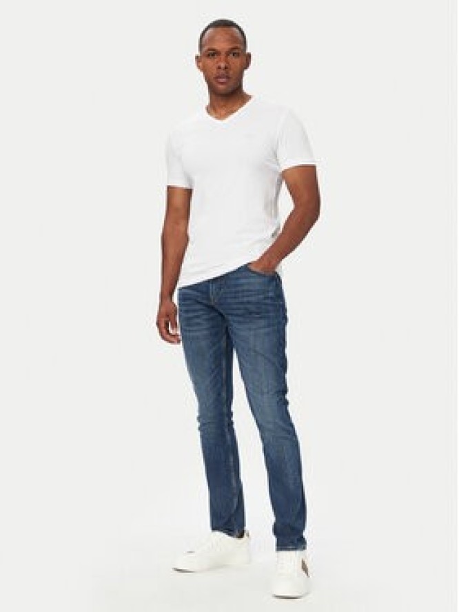 Guess T-Shirt M6YI32 K3735 Biały Extra Slim Fit