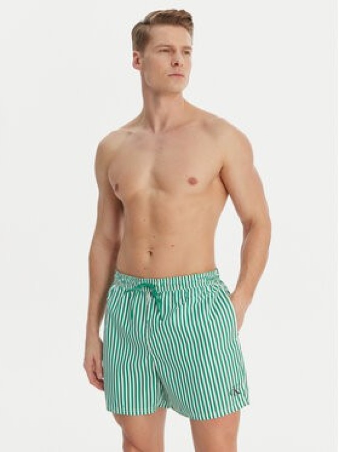 Calvin Klein Swimwear Szorty kąpielowe LV00N61045 Zielony