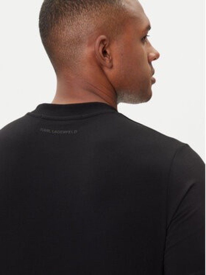 KARL LAGERFELD T-Shirt 755035 554221 Czarny Regular Fit