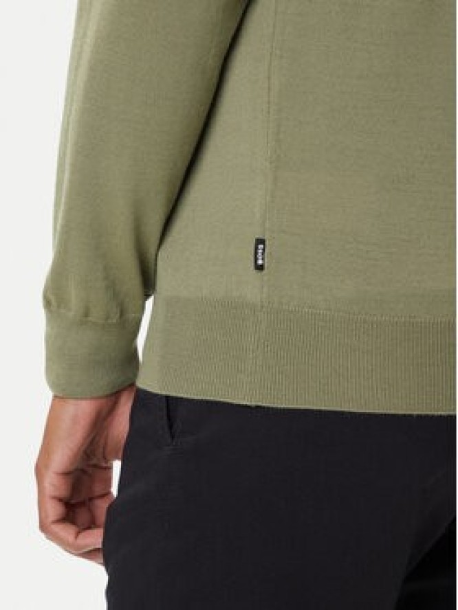 BOSS Sweter Ebenji 50528300 Zielony Regular Fit