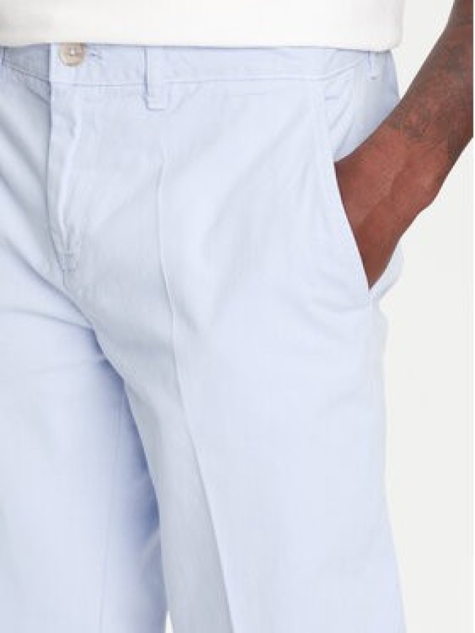 Robe di Kappa Szorty materiałowe Oris 600BTI0 Błękitny Slim Fit