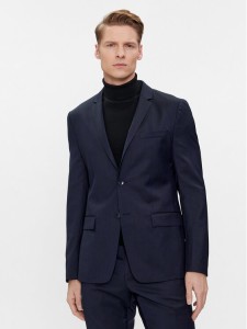 Calvin Klein Marynarka K10K112291 Granatowy Slim Fit