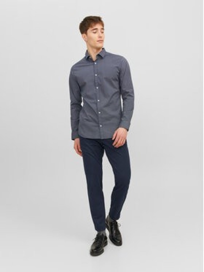 Jack & Jones Chinosy Marco 12237523 Granatowy Slim Fit
