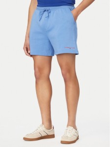 Tommy Jeans Szorty sportowe DM0DM22697 Niebieski Regular Fit