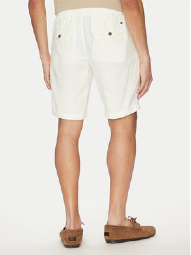 Tommy Hilfiger Szorty materiałowe Harlem MW0MW37804 Écru Regular Fit