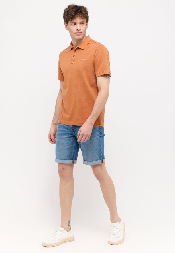 MĘSKIE SZORTY MUSTANG Washington Shorts Denim Blue 1015149 5000 404