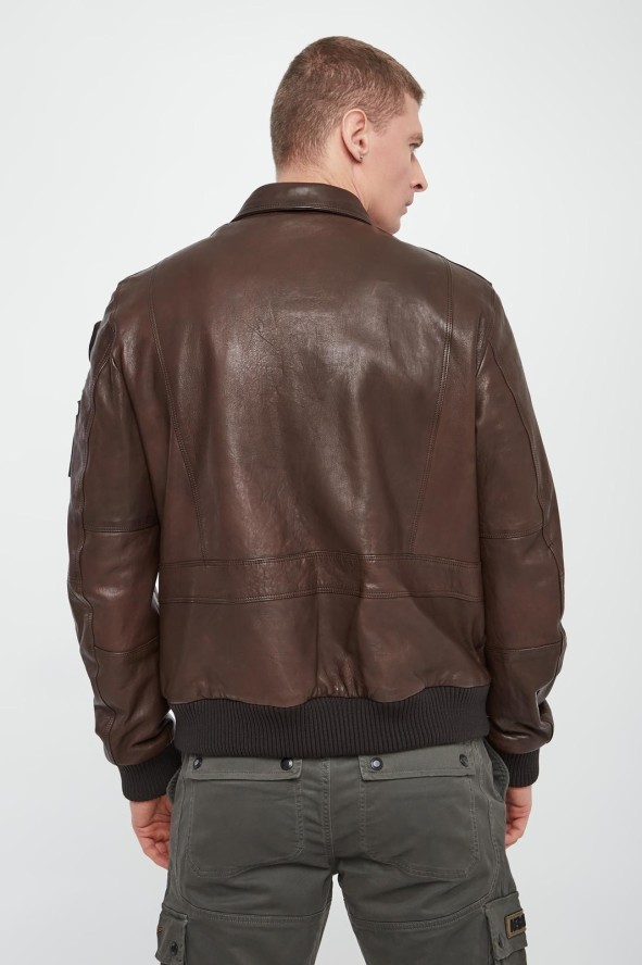 Kurtka męska skórzana AERONAUTICA MILITARE