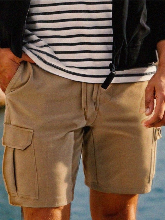Szorty cargo - beżowy