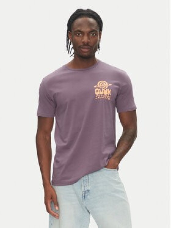 Quiksilver T-Shirt EQYZT08053 Fioletowy Regular Fit