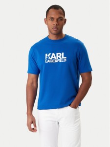 KARL LAGERFELD T-Shirt 755780 561235 Niebieski Regular Fit