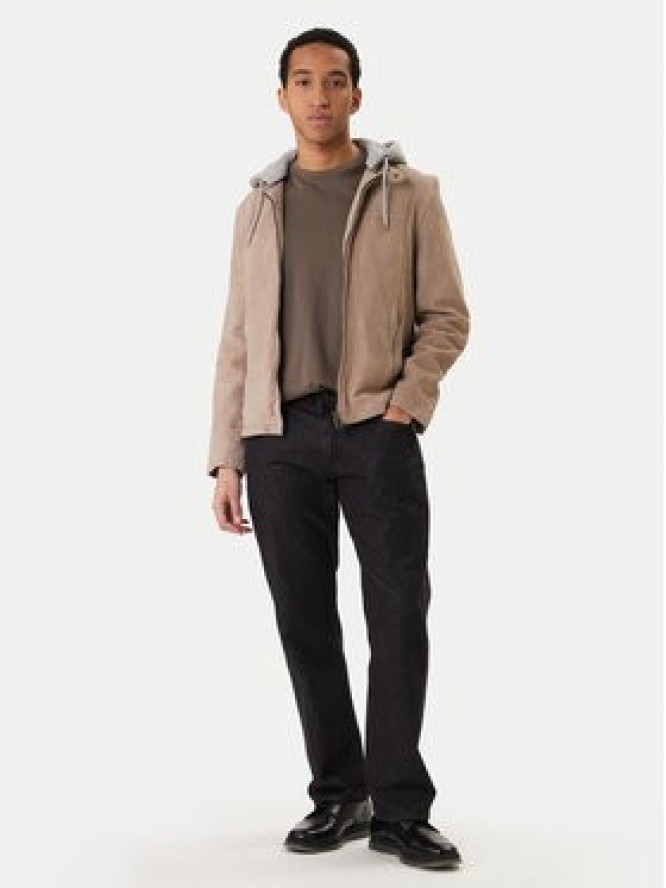 Milestone Kurtka skórzana Rivoli 612205 60785 Beżowy Regular Fit