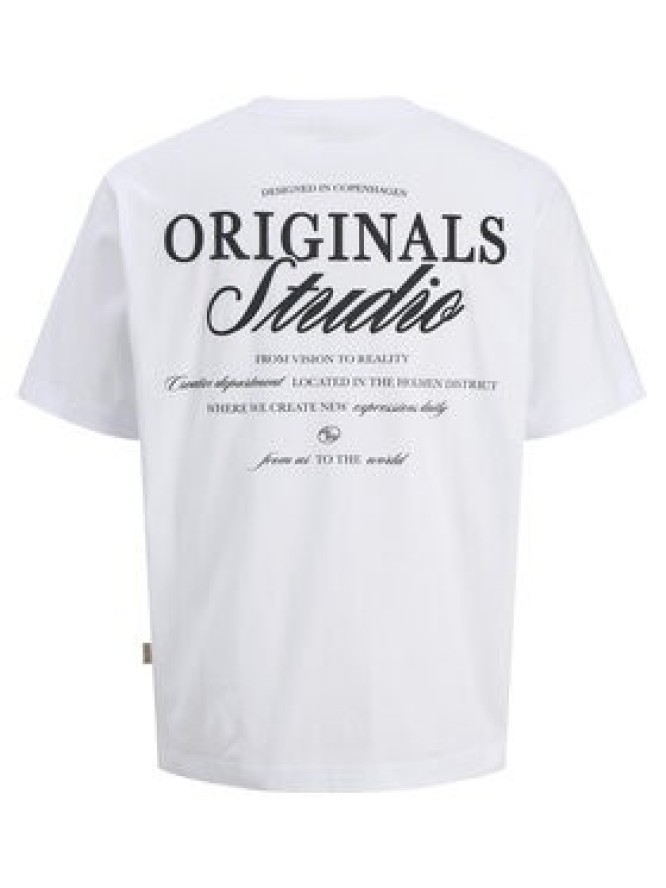 Jack & Jones T-Shirt Norrebro Typo 12282898 Biały Regular Fit