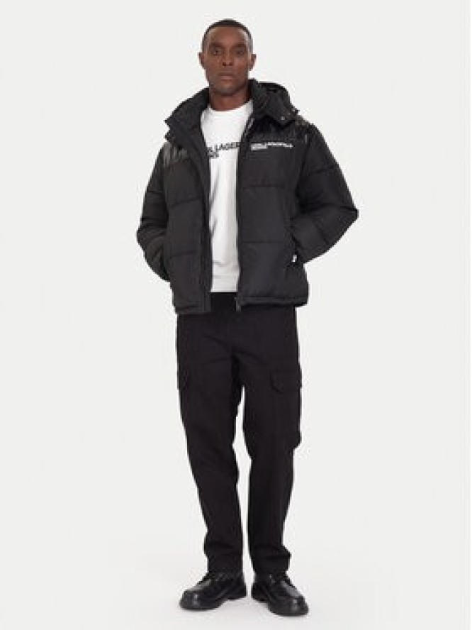 Karl Lagerfeld Jeans Kurtka zimowa A4M15031 Czarny Regular Fit